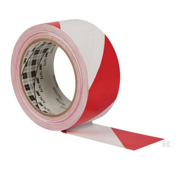 băng dính dán vạch 3m đỏ trắng
